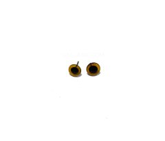 Glass eyes nail stem 10mm №1, 1 пара