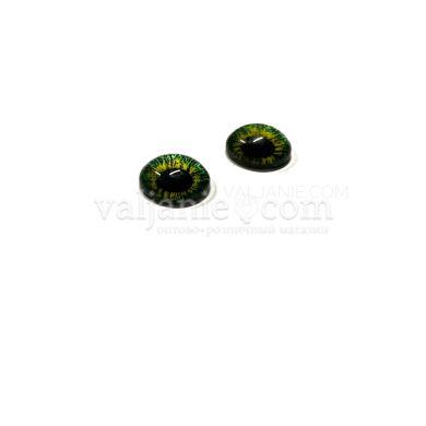 Glass eyes 8mm №3, 1 пара